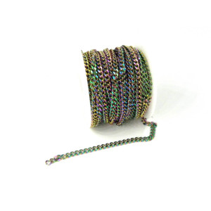 5 x 3.5 mm Stainless Steel 304 Cuban Link Chain - ...
