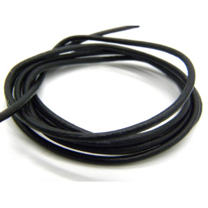 2 mm (0.08 Inch)  Round Real Leather Cord for Jewe...