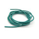 2 mm (0.08 Inch)  Round Real Leather Cord for Jewellery - Matt Turquoise - 1 m (39 inch)