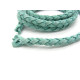 5 mm Round Real Suede Braided Bolo Cord for Jewellery - Mint - 1 m (39 inch)