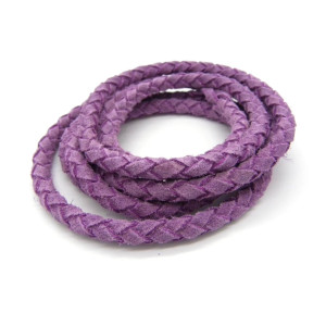 5 mm Round Real Suede Braided Bolo Cord for Jewell...