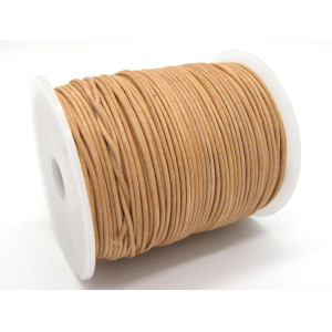 1.5 mm HQ Medium Thick Round Leather Cord - Natura... 1.5 mm HQ Medium Thick Round Leather Cord - Natura...