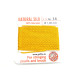2 m (6.6 Ft/2.15 Yd) Griffin Natural Silk Bead Cord - Pearl Knotting Cord with Needle - AMBER (All Sizes) 2 m (6.6 Ft/2.15 Yd) Griffin Natural Silk Bead Cord - Pearl Knotting Cord with Needle - AMBER (All Sizes)