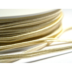 3m Czech Soutache Braid 3 mm Cream - multiple amou... 3m Czech Soutache Braid 3 mm Cream - multiple amou...