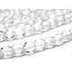 4 mm Round Faceted Fire-polished Czech Glass Beads - Crystal (50 pc)
