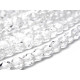 4 mm Round Faceted Fire-polished Czech Glass Beads - Crystal (50 pc)