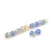 4 mm Round Faceted Fire-polished Czech Glass Beads - Peacock Pink-Blue