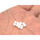 4 mm Czech MC Round Faceted Crystal Beads - White Chalk