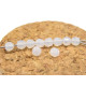 4 mm Czech MC Round Faceted Crystal Beads - White Opal