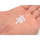 4 mm Czech MC Round Faceted Crystal Beads - White Opal