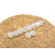 4 mm Czech MC Round Faceted Crystal Beads - White Opal AB