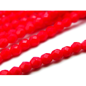 4 mm Small Round Fire-polished Glass Beads - Opaqu...