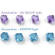 4 mm Small Round Czech Pressed Glass Beads - Colour-Changing Alexandrite