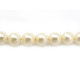 Runde tschechische Glaswachsperlen – Imitationsperlen – Soft Cream (40 Perlen)