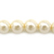 Runde tschechische Glaswachsperlen – Imitationsperlen – Soft Cream (40 Perlen)