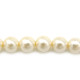 Runde tschechische Glaswachsperlen – Imitationsperlen – Soft Cream (40 Perlen)