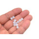 6 mm Czech MC Round Faceted Crystal Beads - White Opal