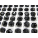 8 mm Czech MC Round Faceted Crystal Beads - Jet Black (6 Pc)
