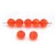 6 mm Czech MC Round Faceted Crystal Beads - Hyacinth Orange (12 Pc)