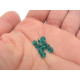 4 mm Czech MC Round Faceted Crystal Beads - Blue zircon (24 pc.)