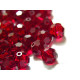 6 mm Czech MC Round Faceted Crystal Beads - Siam Red (10 Pc)