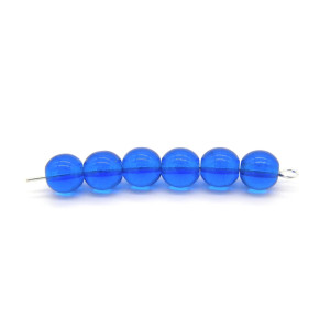 6 mm Traditional Round Czech Pressed Glass Beads -...