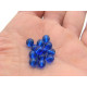 Runde gepresste Tschechische Glasperlen - 6 mm - Capri Blue