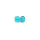 4 mm Small Round Czech Pressed Glass Beads - Blue Zircon