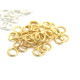 4 mm x 0.8 mm - 20 GA - HQ Small Open Jump Rings - Silver Plated or Gold Plated - 100 Pc.