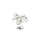 10 mm (0.4 Inch) Small HQ Trigger Clasps, Lobster Clasps - Silver or Gold Plated - 10 Pc.
