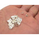 Große Ohrring Verschlüsse 6 mm - Versilbert - 20 Stk. (10 Paar)