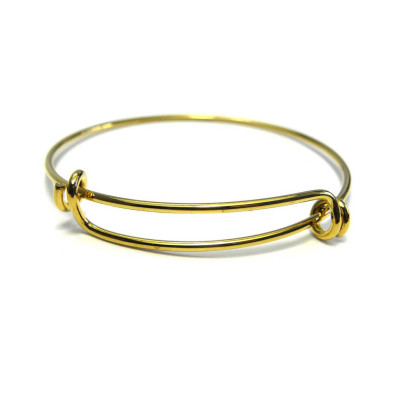 64 mm (2.5 inch) Brass Bracelet Bangle Adjustable Width - Brass Gold - 1 Pc. 64 mm (2.5 inch) Brass Bracelet Bangle Adjustable Width - Brass Gold - 1 Pc.