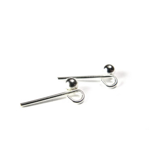 20 Pc. Silver-plated French Drops 14 mm with Hange...