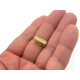 15 mm Stainless Steel Ribbon Crimp Ends - 18K Gold Plated