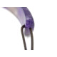 11 x 37 mm (0.4 x 1.5 Inch) Long Arched Real Amethyst Gemstone Connector, Hole 1.2 mm (1 Pc.)
