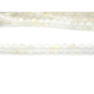 3.5 mm Mini Round Faceted White Topaz Beads, Tiny Real Gemstone Seed Beads - 30 Beads or 1 Strand 3.5 mm Mini Round Faceted White Topaz Beads, Tiny Real Gemstone Seed Beads - 30 Beads or 1 Strand