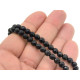 6 mm Small Round Faceted Black Onyx Beads, Faceted Gemstone Beads - 20 Beads or Strand