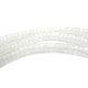 4 mm Small Clear Quartz Heishi Rondelle Beads - 20 pc, Strand