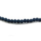 3 mm 8/0 Round Small Matt Frosted Glass Beads - Strand = approx. 145 pc