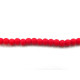 3 mm 8/0 Round Small Matt Frosted Glass Beads - Strand = approx. 145 pc