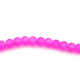 6 mm Round Mat Frosted Glass Beads -  Strand = approx. 140 Beads