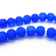 8 mm Round Mat Frosted Glass Beads (20 Beads) - Colour Choice