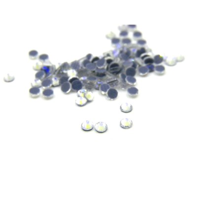 100 Grade A Glas Bügelstrass 2mm - Crystal AB
