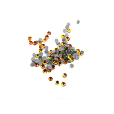 Bügelstrass 2mm (SS 6) aus Glas - Pink und Orange - 100 Stk.