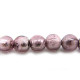 8 mm Round Silver-Foil Glass Lampwork Beads - Colour Choice (8 Pc.)