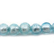 8 mm Round Silver-Foil Glass Lampwork Beads - Colour Choice (8 Pc.)