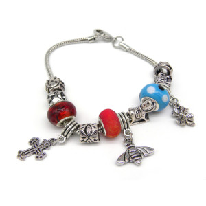 Medium-Sized Costume Jewellery Silver-Plated Charm...