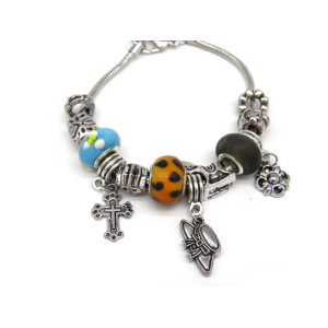 Medium-Sized Costume Jewellery Silver-Plated Charm...