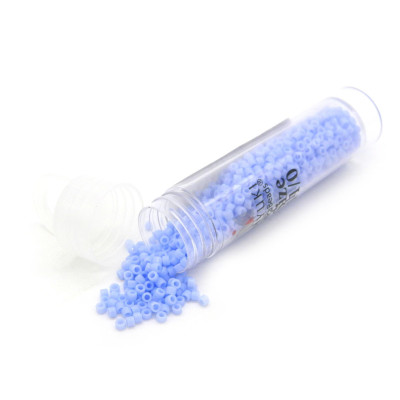 11/0 Miyuki Delica Japanese Seed Beads - 5.2 g Vial - Blue Agate Opaque DB 1137