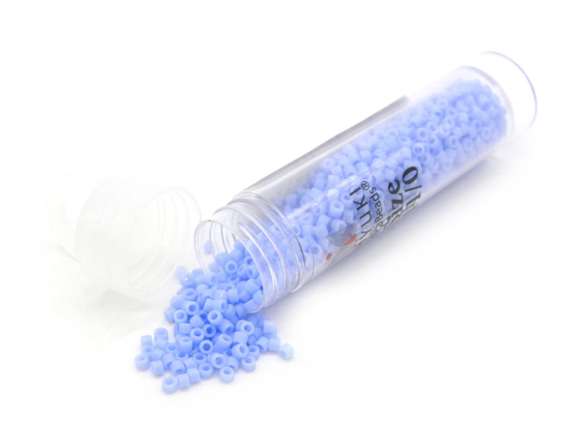 11/0 Miyuki Delica Japanese Seed Beads - 5.2 g Vial - Blue Agate Opaque DB 1137